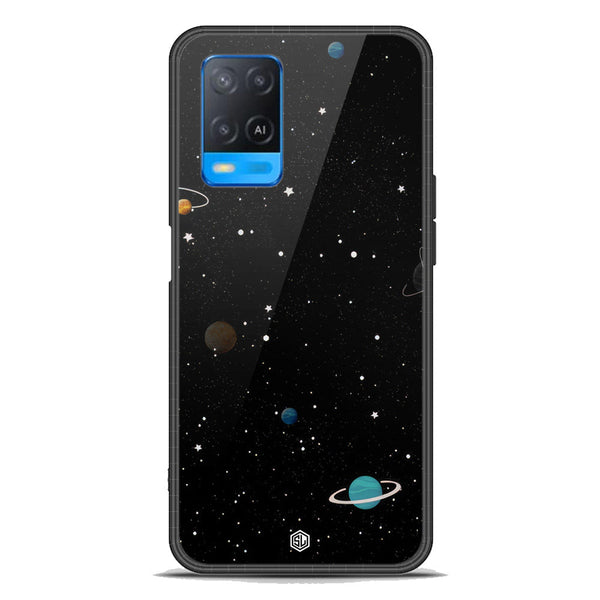 Space Series Soft Phone Case - Premium Glass Case - Design 3 - Oppo A54 4G