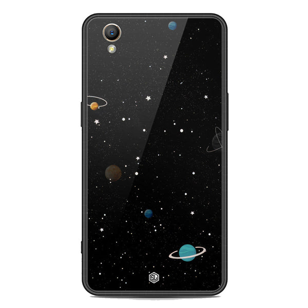 Space Series Soft Phone Case - Premium Glass Case - Design 3 - Oppo A37