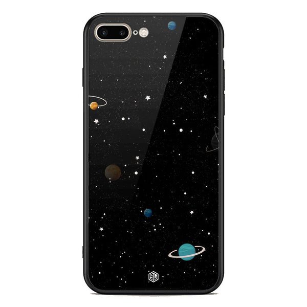 Space Series Soft Phone Case - Premium Glass Case - Design 3 - iPhone 8 Plus / 7 Plus