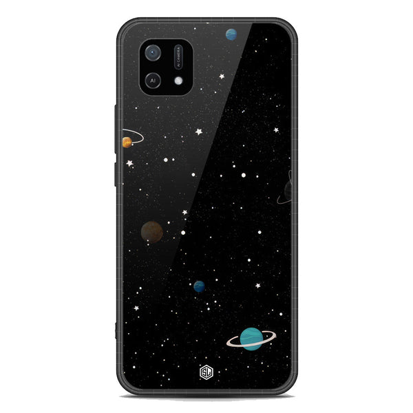Space Series Soft Phone Case - Premium Glass Case - Design 3 - Oppo A16e