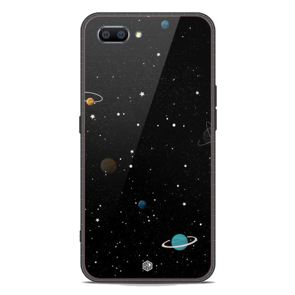 Space Series Soft Phone Case - Premium Glass Case - Design 3 - Oppo A12e