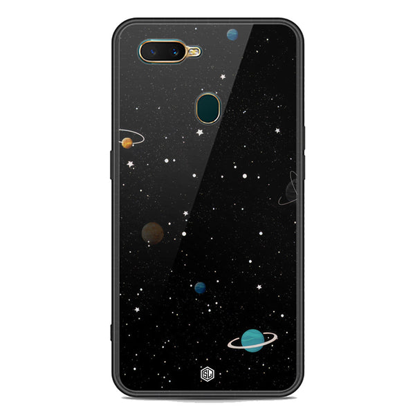 Space Series Soft Phone Case - Premium Glass Case - Design 3 - Oppo A12