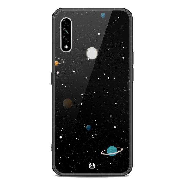Space Series Soft Phone Case - Premium Glass Case - Design 3 - Oppo A8