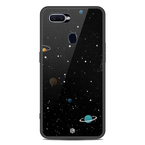 Space Series Soft Phone Case - Premium Glass Case - Design 3 - Oppo A7x