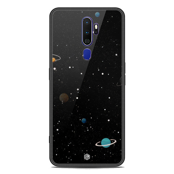 Space Series Soft Phone Case - Premium Glass Case - Design 3 - Oppo A5 2020
