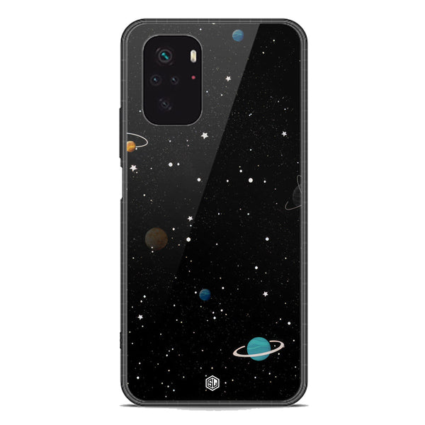 Space Series Soft Phone Case - Premium Glass Case - Design 3 - Xiaomi Redmi Note 10S