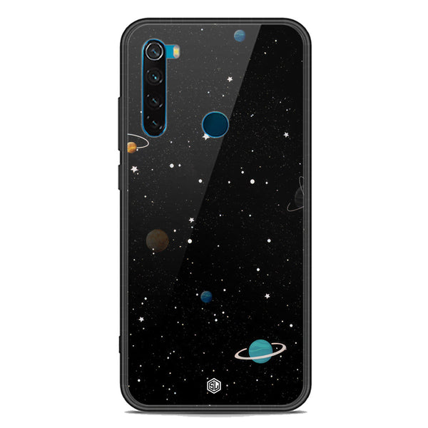 Space Series Soft Phone Case - Premium Glass Case - Design 3 - Xiaomi Redmi Note 8 2021