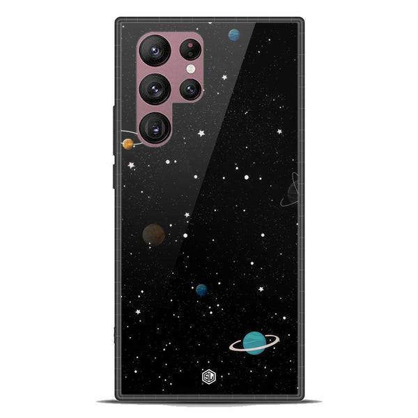 Space Series Soft Phone Case - Premium Glass Case - Design 3 - Samsung Galaxy S22 Ultra 5G