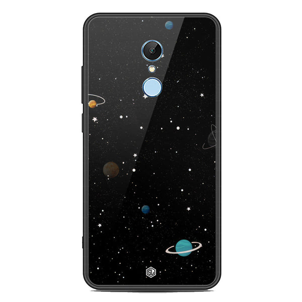Space Series Soft Phone Case - Premium Glass Case - Design 3 - Xiaomi Redmi 5