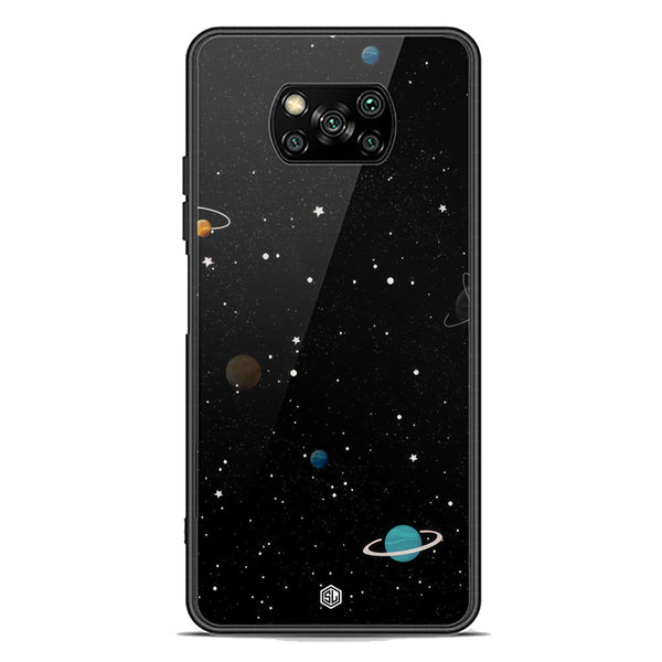 Space Series Soft Phone Case - Premium Glass Case - Design 3 - Xiaomi Poco X3