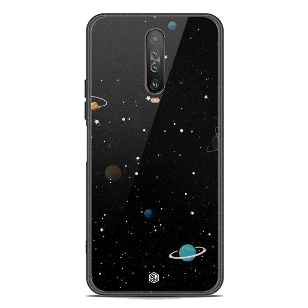 Space Series Soft Phone Case - Premium Glass Case - Design 3 - Xiaomi Poco X2