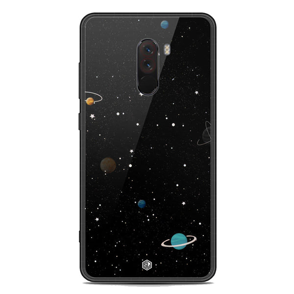 Space Series Soft Phone Case - Premium Glass Case - Design 3 - Xiaomi Pocophone F1