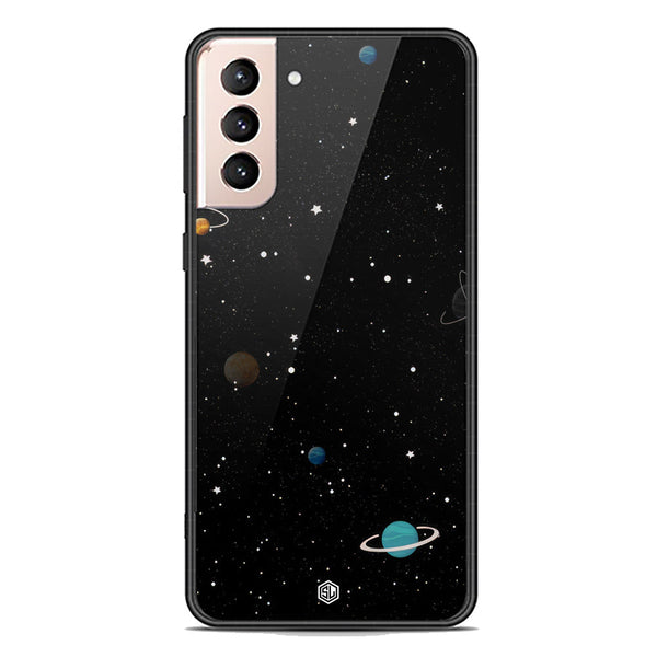 Space Series Soft Phone Case - Premium Glass Case - Design 3 - Samsung Galaxy S21 5G