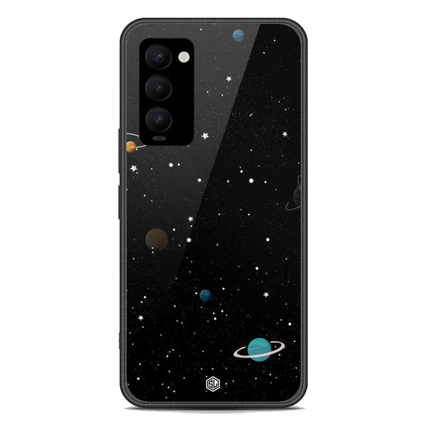 Space Series Soft Phone Case - Premium Glass Case - Design 3 - Tecno Camon 18