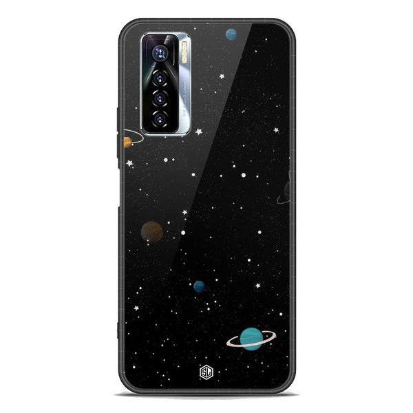 Space Series Soft Phone Case - Premium Glass Case - Design 3 - Tecno Camon 17 Pro