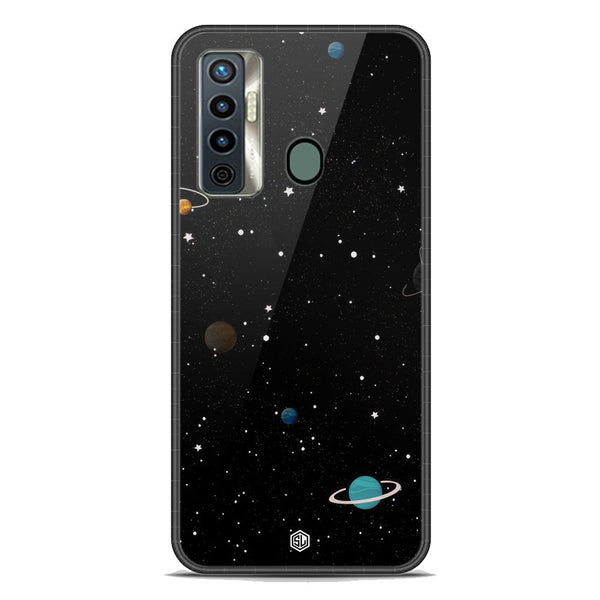 Space Series Soft Phone Case - Premium Glass Case - Design 3 - Tecno Camon 17