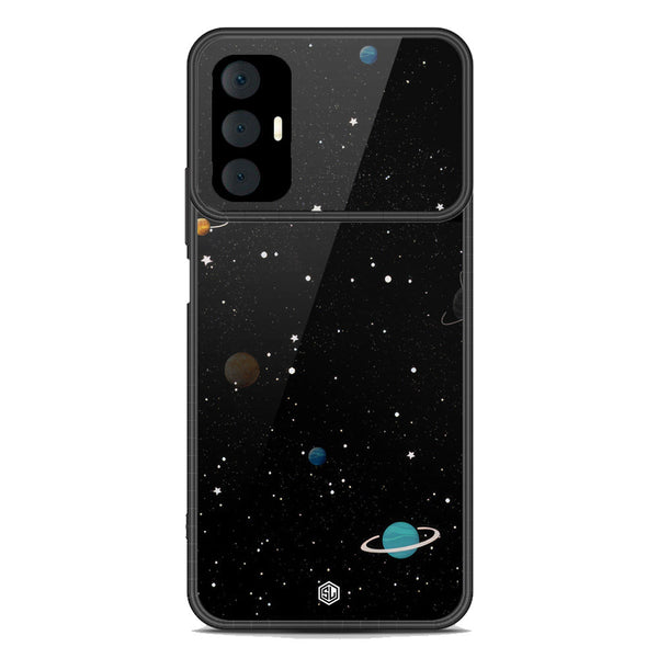 Space Series Soft Phone Case - Premium Glass Case - Design 3 - Tecno Spark 8 Pro