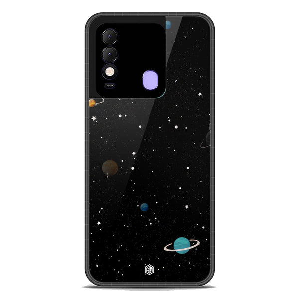 Space Series Soft Phone Case - Premium Glass Case - Design 3 - Tecno Spark 8