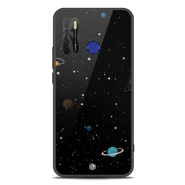 Space Series Soft Phone Case - Premium Glass Case - Design 3 - Tecno Spark 5 pro