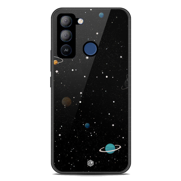 Space Series Soft Phone Case - Premium Glass Case - Design 3 - Tecno Pop 5 LTE