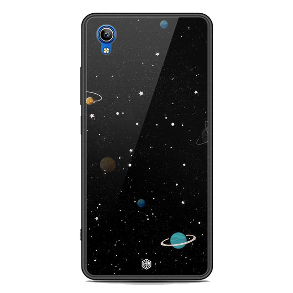 Space Series Soft Phone Case - Premium Glass Case - Design 3 - Vivo Y91i