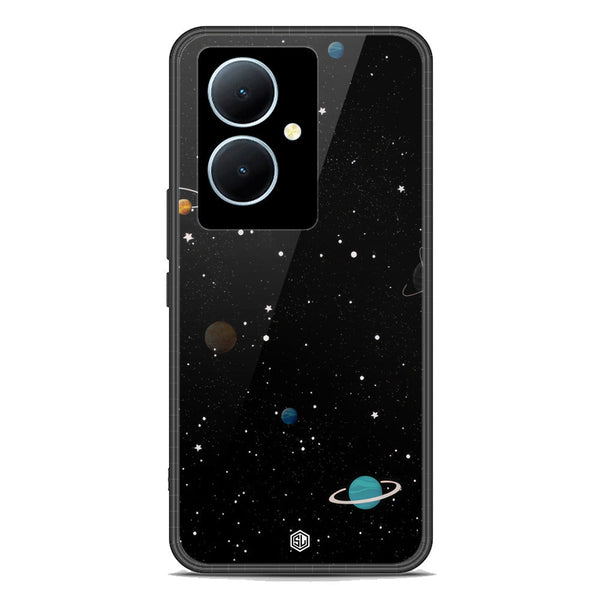 Space Series Soft Phone Case - Premium Glass Case - Design 3 - Vivo Y78 Plus 5G