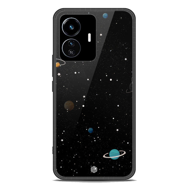 Space Series Soft Phone Case - Premium Glass Case - Design 3 - Vivo Y77 5G
