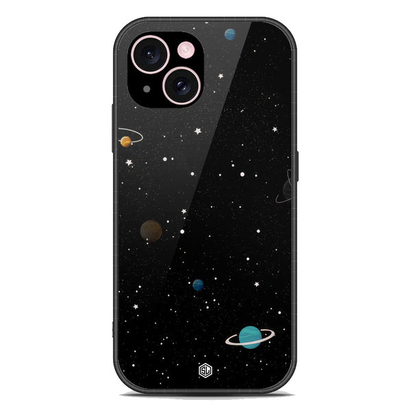 Space Series Soft Phone Case - Premium Glass Case - Design 3 - iPhone 15 Plus