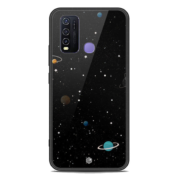 Space Series Soft Phone Case - Premium Glass Case - Design 3 - Vivo Y50