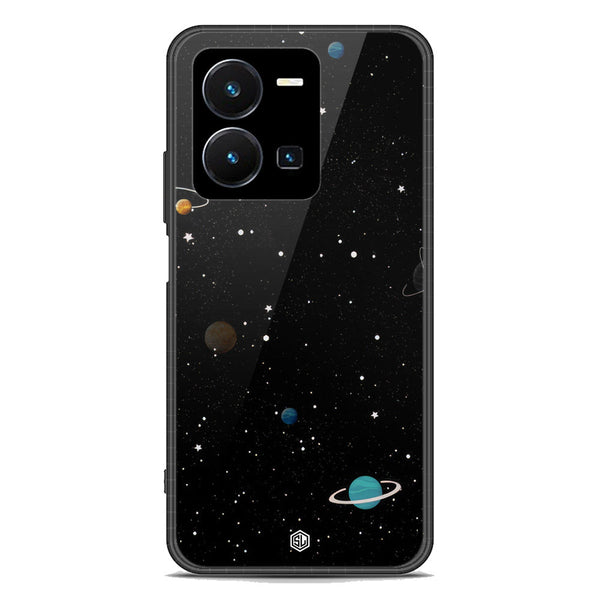 Space Series Soft Phone Case - Premium Glass Case - Design 3 - Vivo Y35