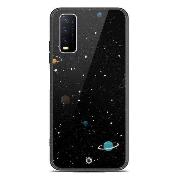 Space Series Soft Phone Case - Premium Glass Case - Design 3 - Vivo Y20s