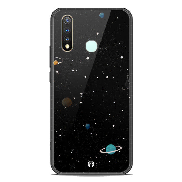 Space Series Soft Phone Case - Premium Glass Case - Design 3 - Vivo Y19