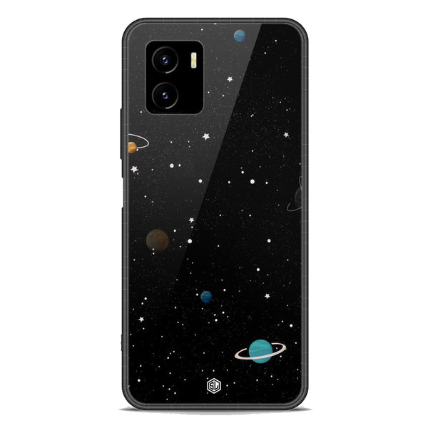 Space Series Soft Phone Case - Premium Glass Case - Design 3 - Vivo Y15s