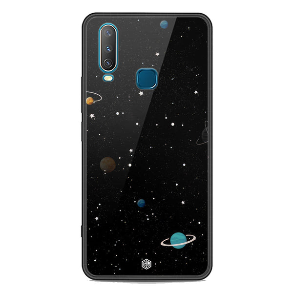 Space Series Soft Phone Case - Premium Glass Case - Design 3 - Vivo Y12