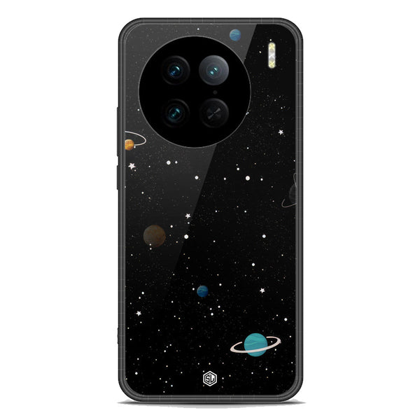 Space Series Soft Phone Case - Premium Glass Case - Design 3 - Vivo X90 Pro