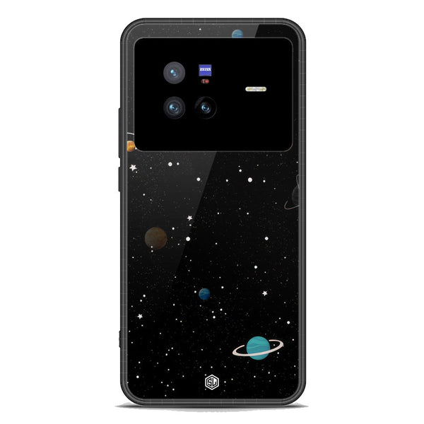 Space Series Soft Phone Case - Premium Glass Case - Design 3 - Vivo X80
