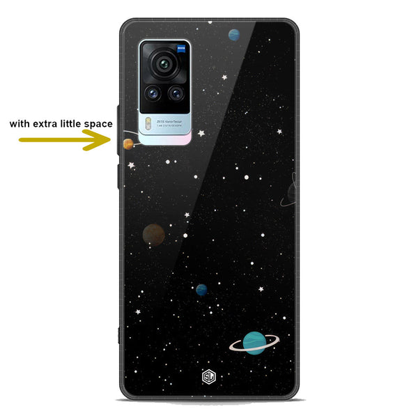 Space Series Soft Phone Case - Premium Glass Case - Design 3 - Vivo X60