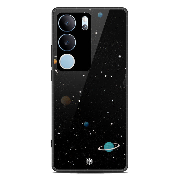 Space Series Soft Phone Case - Premium Glass Case - Design 3 - Vivo V29 Pro