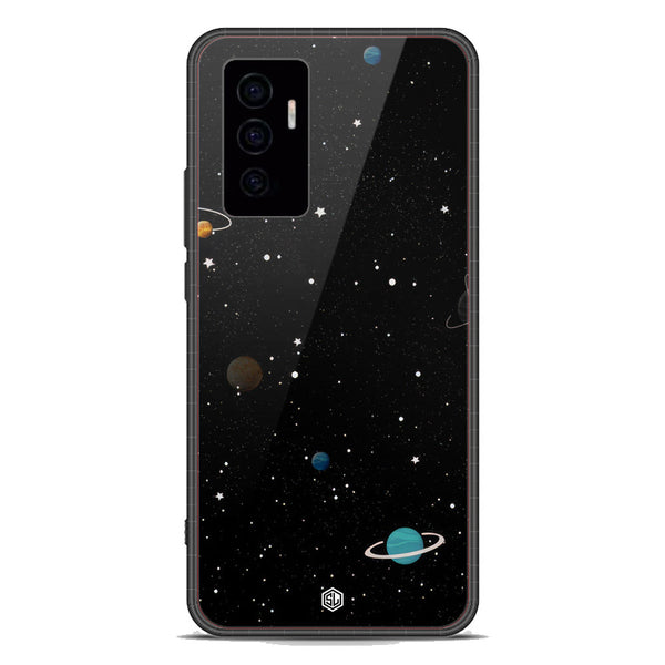 Space Series Soft Phone Case - Premium Glass Case - Design 3 - Vivo V23e
