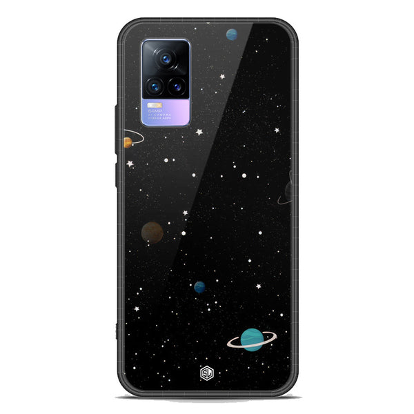 Space Series Soft Phone Case - Premium Glass Case - Design 3 - Vivo V21e