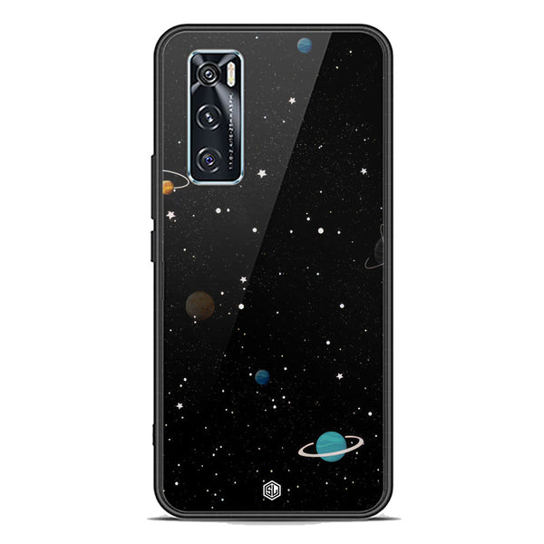 Space Series Soft Phone Case - Premium Glass Case - Design 3 - Vivo V20 SE