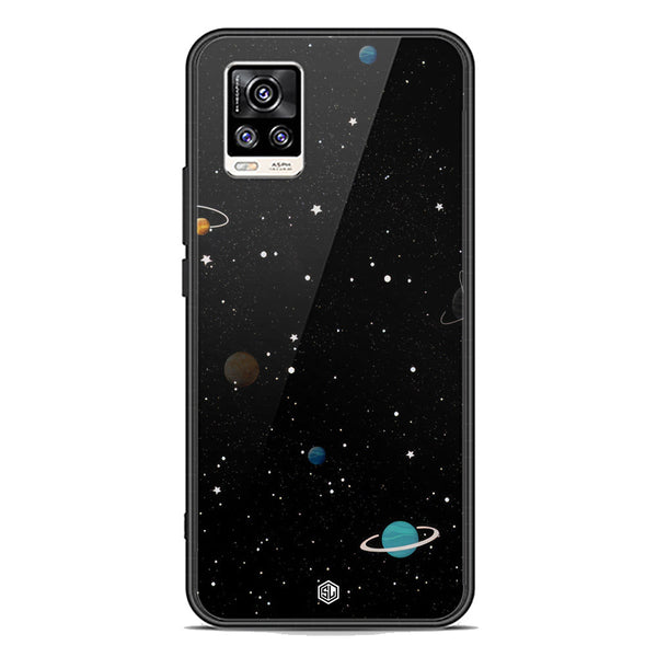 Space Series Soft Phone Case - Premium Glass Case - Design 3 - Vivo V20