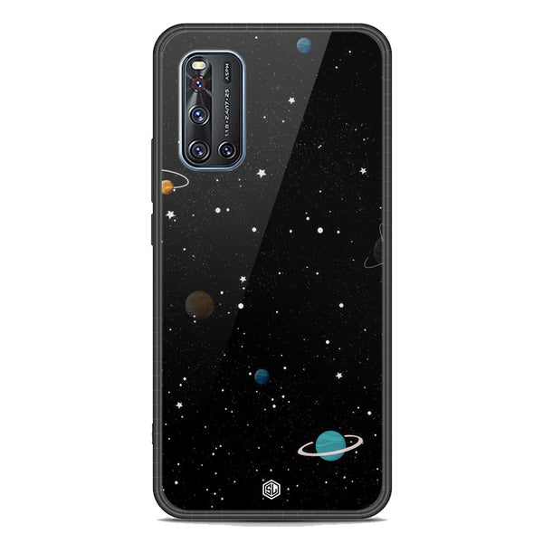 Space Series Soft Phone Case - Premium Glass Case - Design 3 - Vivo V19
