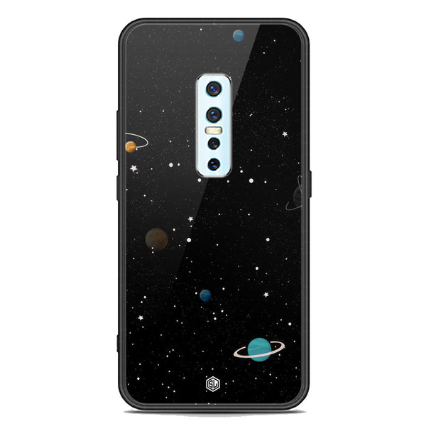 Space Series Soft Phone Case - Premium Glass Case - Design 3 - Vivo V17 Pro
