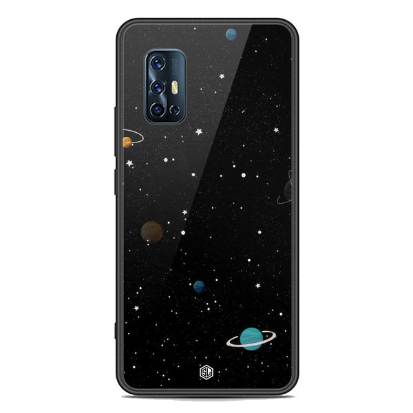 Space Series Soft Phone Case - Premium Glass Case - Design 3 - Vivo V17