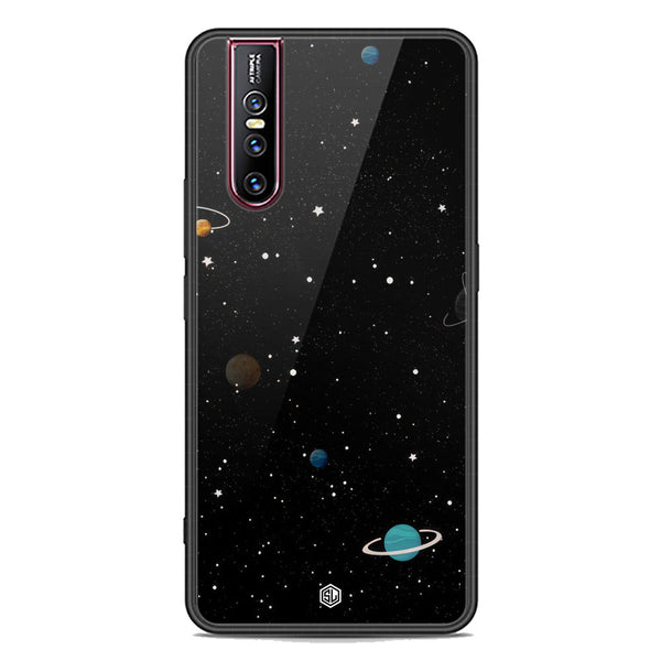 Space Series Soft Phone Case - Premium Glass Case - Design 3 - Vivo V15 Pro