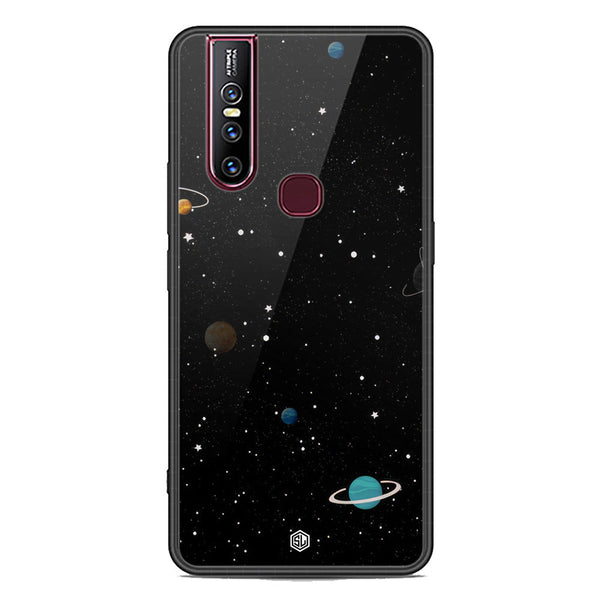 Space Series Soft Phone Case - Premium Glass Case - Design 3 - Vivo V15