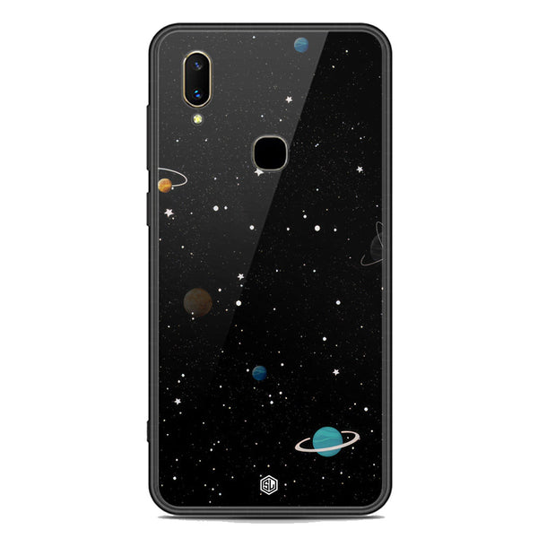 Space Series Soft Phone Case - Premium Glass Case - Design 3 - Vivo V11 Pro