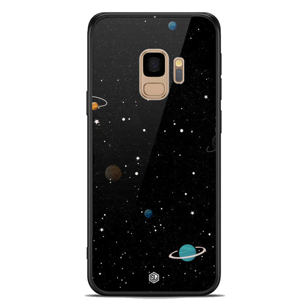 Space Series Soft Phone Case - Premium Glass Case - Design 3 - Samsung Galaxy S9