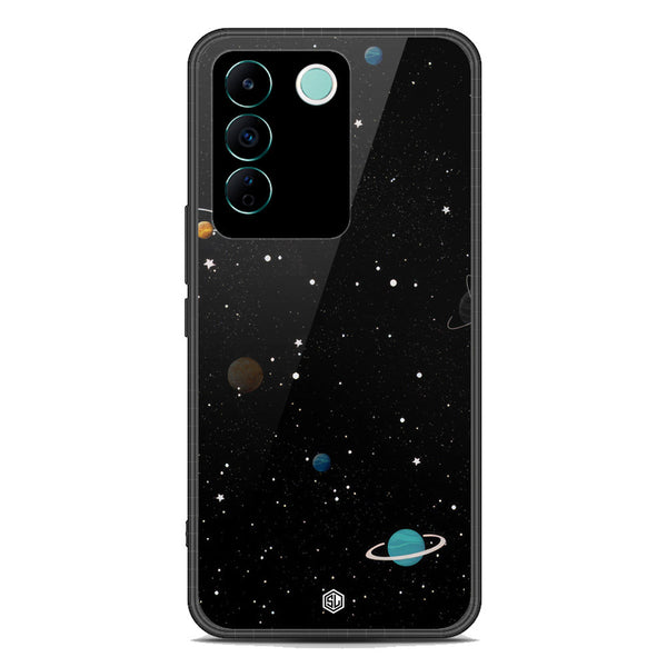 Space Series Soft Phone Case - Premium Glass Case - Design 3 - Vivo S16e